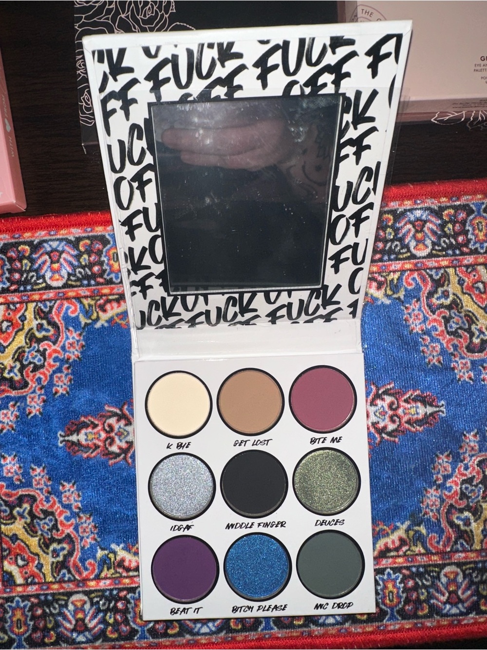 BH Cosmetics Eyeshadow F Off Palette — Multi-Color (9 Pan) NEW